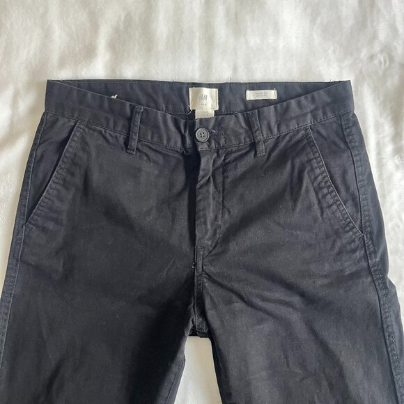 H&M L.O.G.G. Brand Skinny Fit Stretch Chinos/ Khakis Men's Size W28 x 30L - Picture 2 of 6